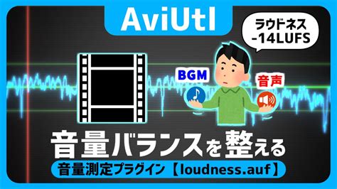 音量測定用AviUtlプラグイン「loudness.auf」 .